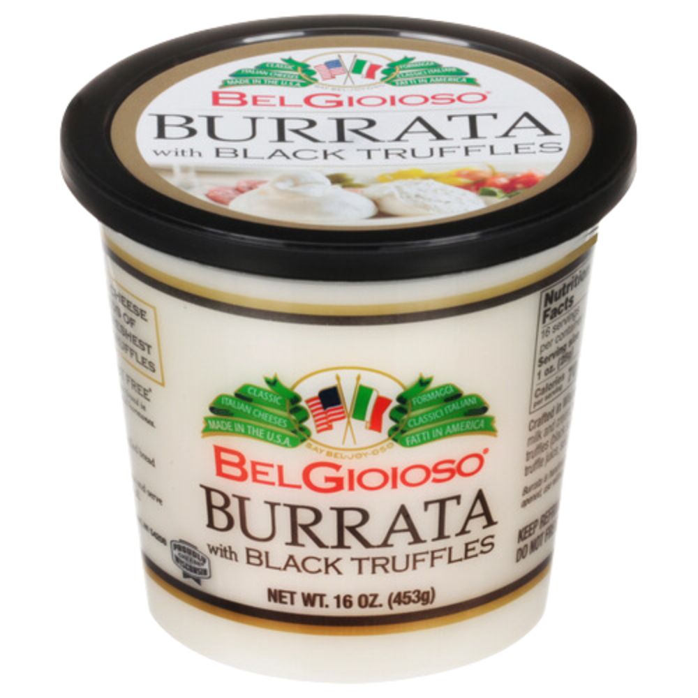 Wholesale Belgioioso Case Burrata With Black Truffles 4Oz- Bulk