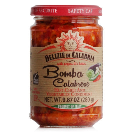 Wholesale Delizie Di Cal Case Bomba Calabrese Hot Chili And Vegetables Condiment- Bulk