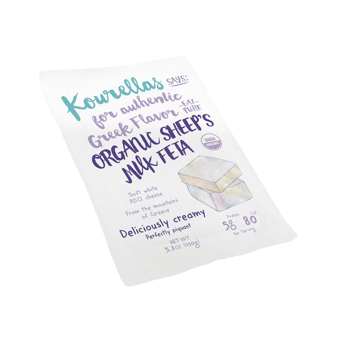 Wholesale Kourellas Organic Sheeps Milk Feta- Bulk