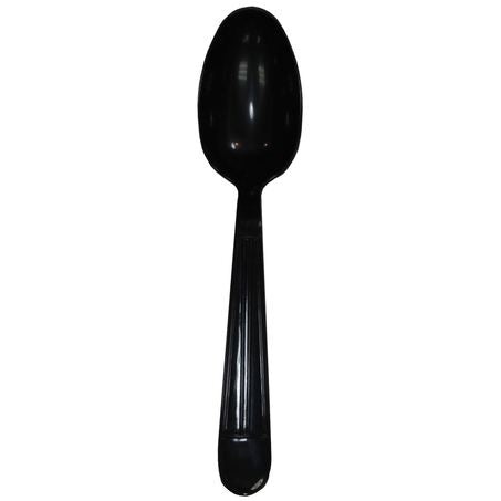 Wholesale BoxNCase Case Heavy Duty Black Teaspoon- Bulk