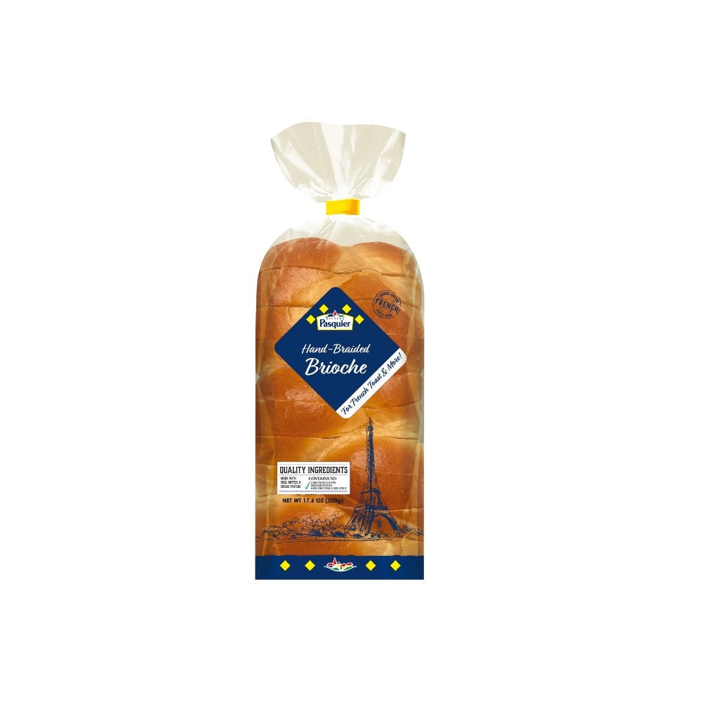 Wholesale Pasquier Case Hand Braided Sliced Brioche Loaf- Bulk