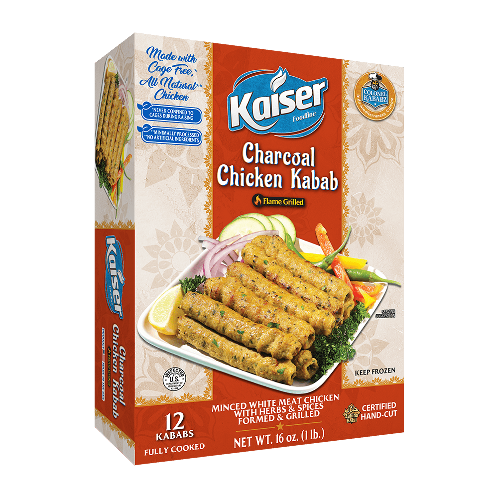 Wholesale Colonel Kababz Charcoal Chicken Kabab 1lb- Bulk