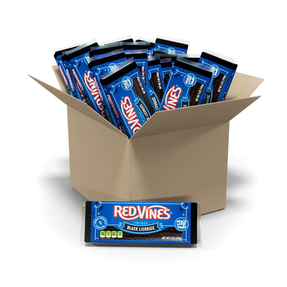 Wholesale Red Vines Chewy Black Licorice Twists 5 Oz- Bulk