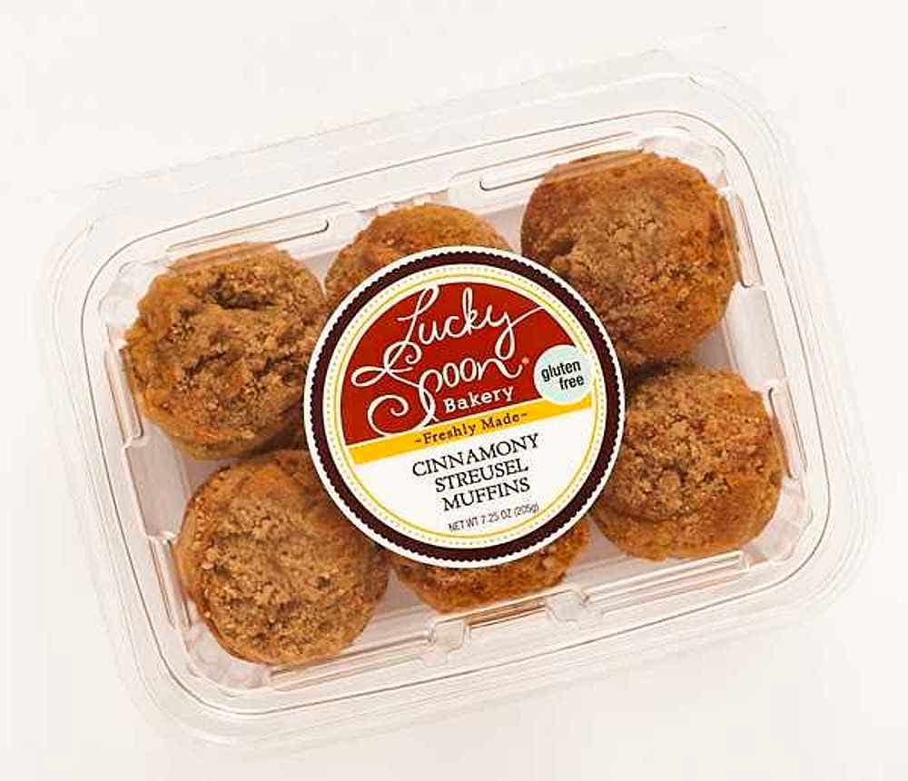 Wholesale Lucky Spoon Bakery Cinnamony Streusel Muffins 7.25 Oz- Bulk