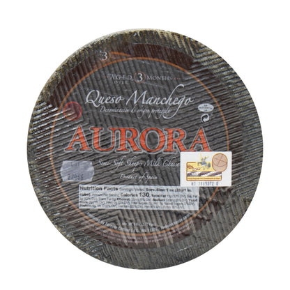 Wholesale Aurora 3-Month Manchego Cheese 6lb- Bulk