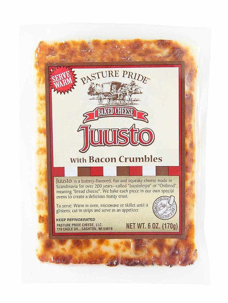Wholesale Pasture Pride Juusto Cheese With Bacon Crumbles 6 Oz- Bulk