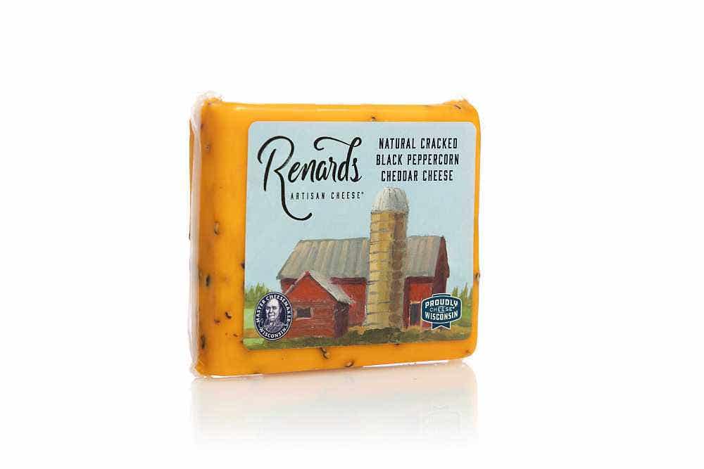 Wholesale Renard's Natural Cracked Black Peppercorn Cheddar 8 Oz- Bulk