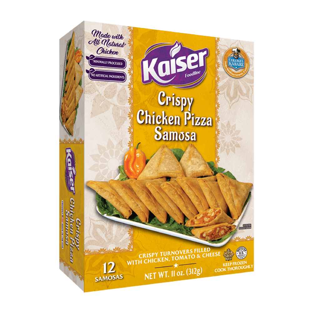 Wholesale Colonel Kababz Crispy Chicken Pizza Samosa 312g- Bulk