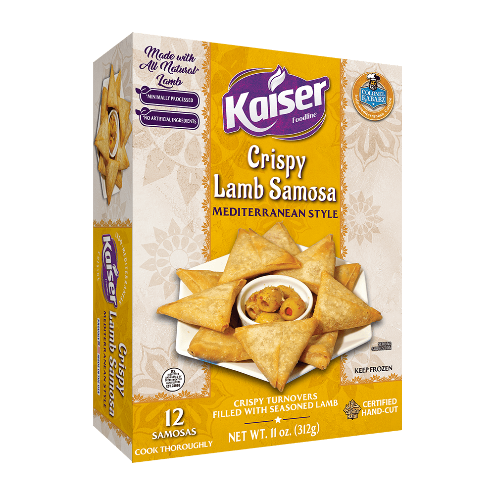 Wholesale Colonel Kababz Crispy Lamb Samosa (Medit) 312g- Bulk