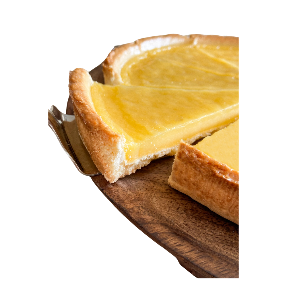 Wholesale White Toque Case Lemon Tart 10 Slice- Bulk