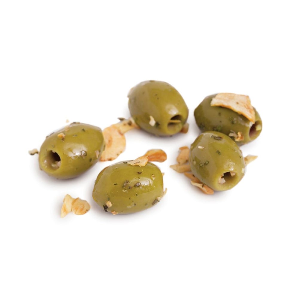 Wholesale Divina Green Olives With Minced Garlic Kit 5 Lb- Bulk