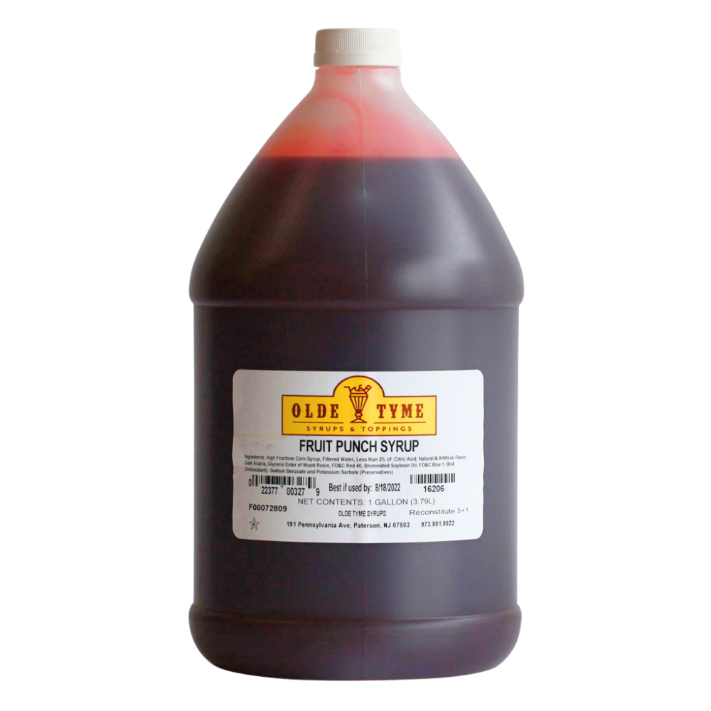 Wholesale Old Tyme Case Fruit Punch Syrup- Bulk