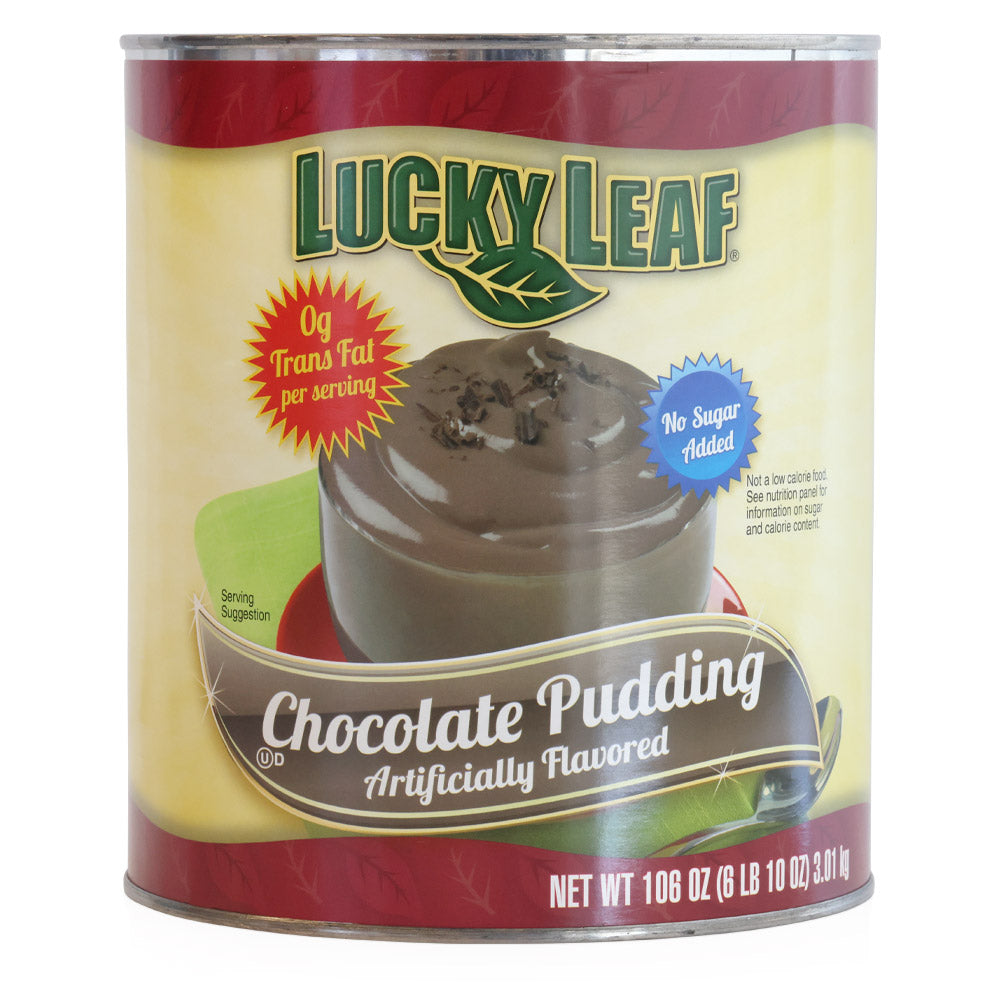 Wholesale Lucky Leaf Chocolate Pudding | #10 (106 oz)- Bulk