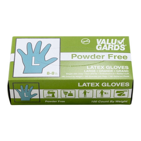 Wholesale Companions Each Gloves Latex Large Powder Free- Bulk