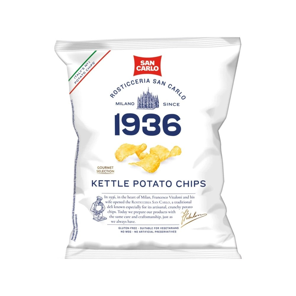 Wholesale San Carlo Case Kettle Cooked Potato Chip 100Gr- Bulk