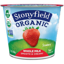 Wholesale Stonyfield Strawberry Whole Milk Yogurt 5.3oz- Bulk