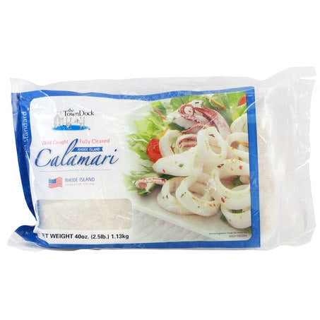 Wholesale Town Dock Case Wild Caught Domestic Calamari Tube Frozen- Bulk