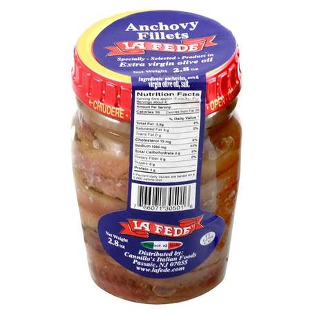 Wholesale La Fede Anchovy Fillets In Oil | 2.8 oz- Bulk