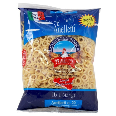Wholesale Primeluci Case Anelletti Pasta #22- Bulk