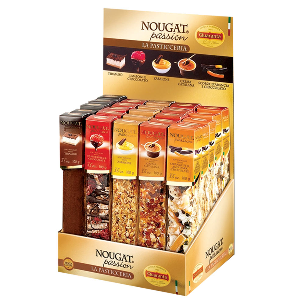 Wholesale Quaranta Case Pasticceria Nougat Bar Display- Bulk