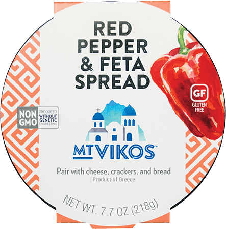 Wholesale Mt. Vikos Meza Red Pepp Feta Spread- Bulk