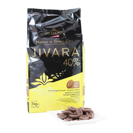 Wholesale Valrhona Case Jivara Feves Milk Chocolate 40%- Bulk