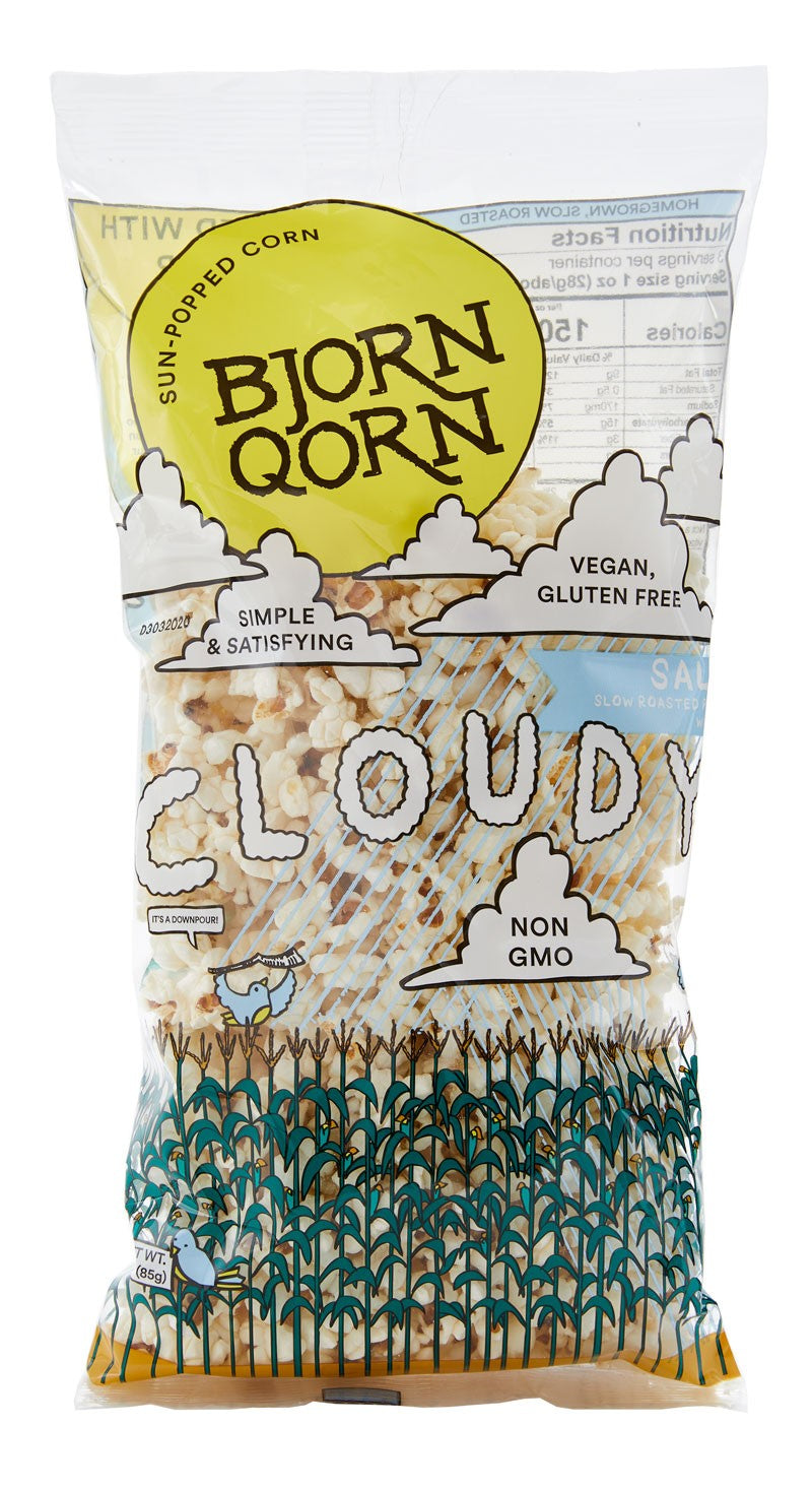Wholesale Bjorn Qorn Cloudy Popcorn 3Oz- Bulk