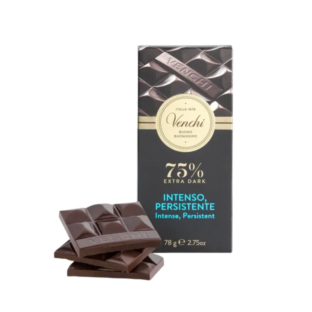 Wholesale Venchi Case Venchi 75% Extra Dark Chocolate Bar- Bulk