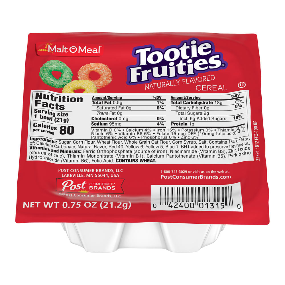 Wholesale Post Case Tootie Fruites Cereal Bowls- Bulk