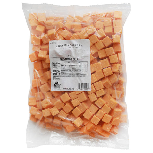 Wholesale BoxNCase Each Cheddar Cheese Cubes- Bulk