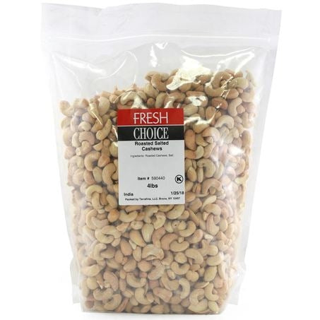 Wholesale Fresh Choice Case Roasted Salted Cashew- Bulk