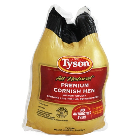 Wholesale Tyson Case Cornish Game Hen (Frozen)- Bulk