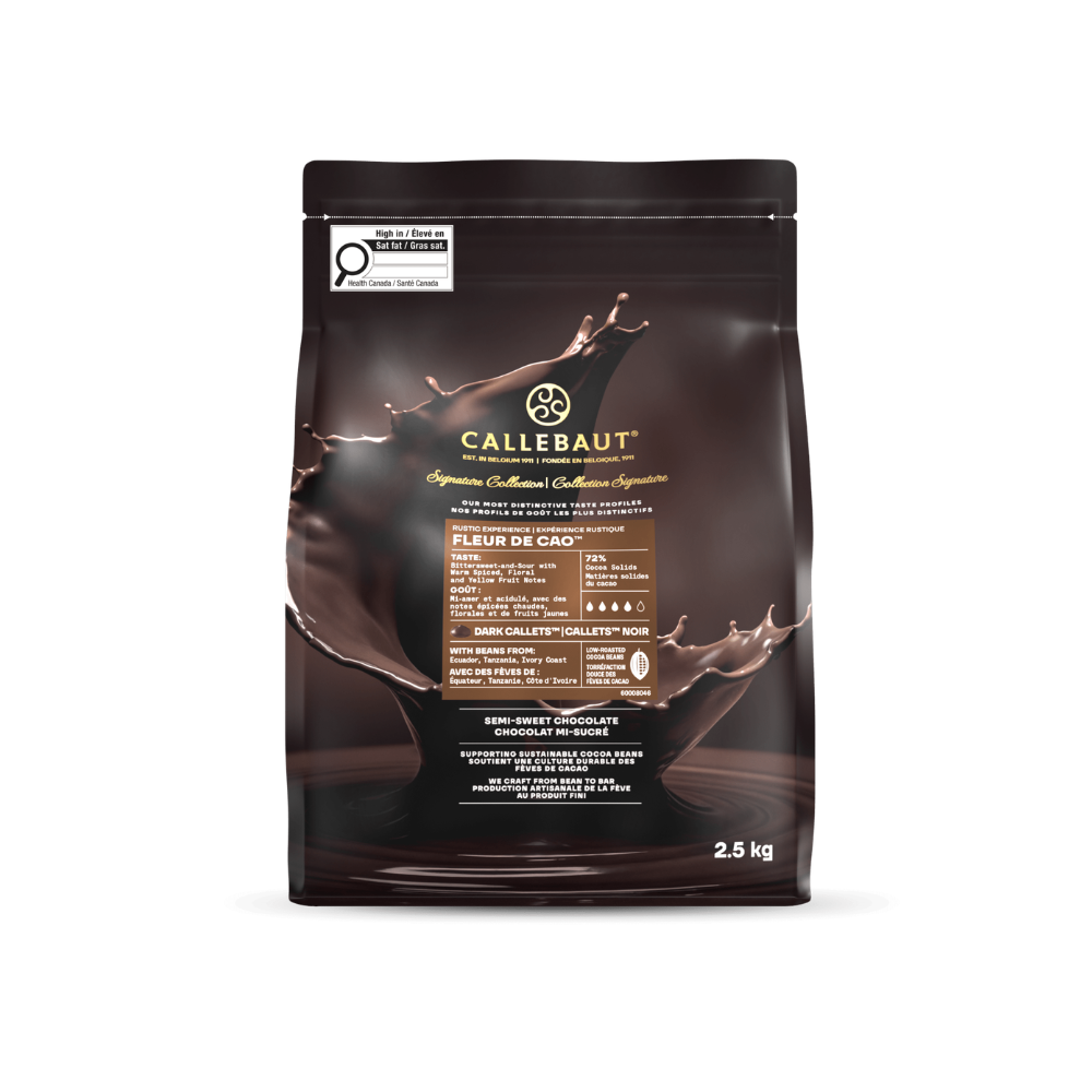 Wholesale Cacao Barry Each Rustic Fleur De Cao Semi Sweet Callet- Bulk
