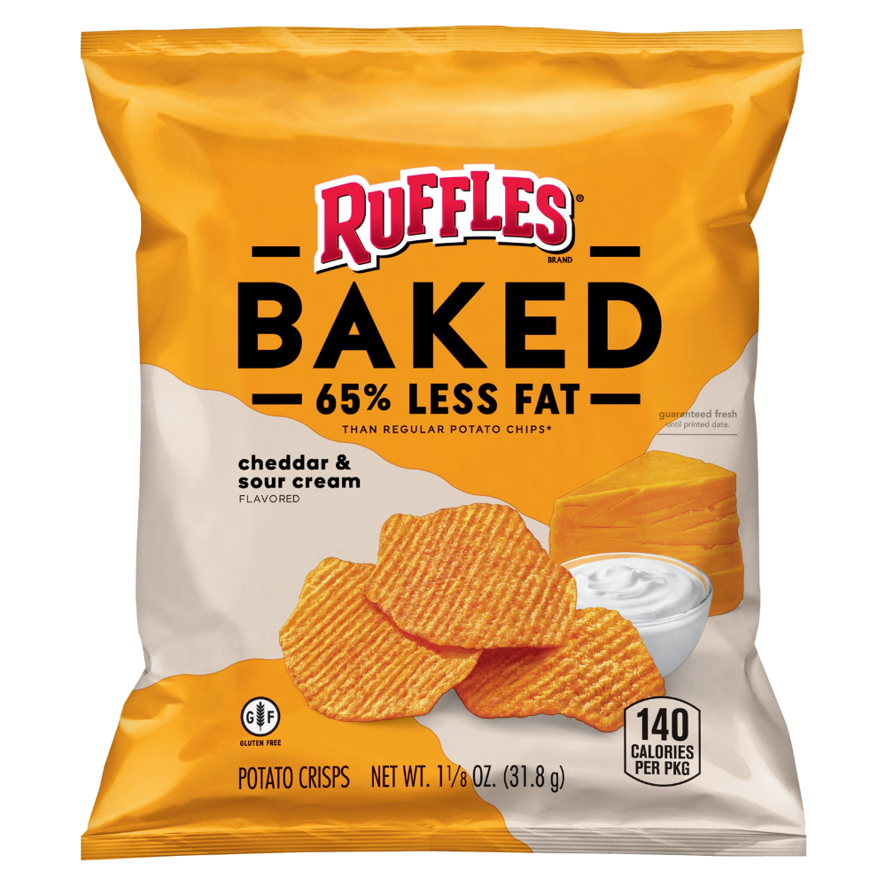 Wholesale Ruffles * Cheddar Sour Cream Potato Crisps | 1.13 oz- Bulk