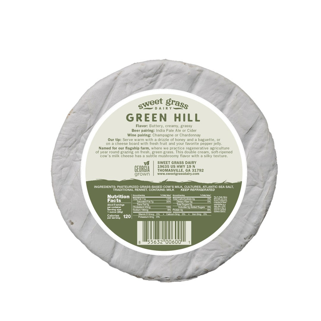 Wholesale Sweet Grass Green Hill Camembert- Bulk