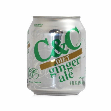 Wholesale C & C Diet Ginger Ale | 7.5 oz- Bulk