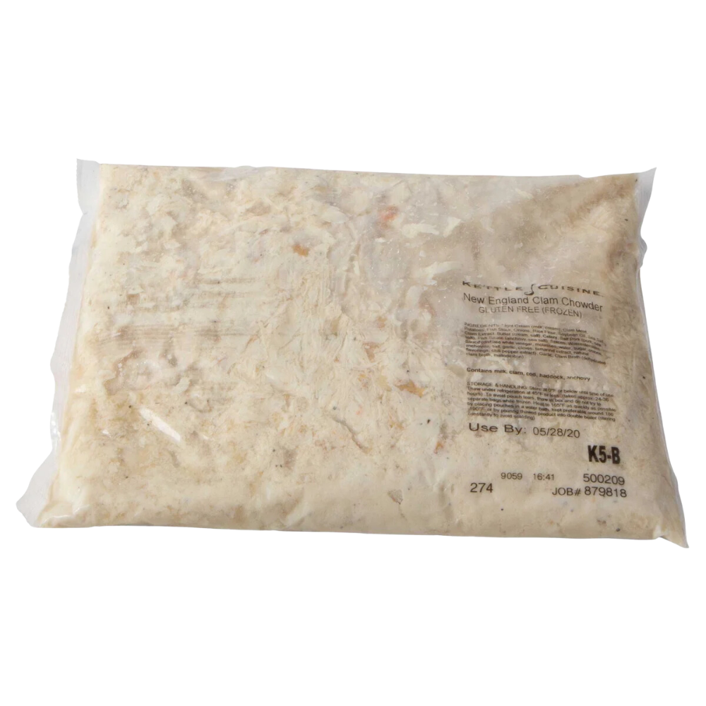Wholesale Kettle Cuisine Case New England Clam Chowder- Bulk