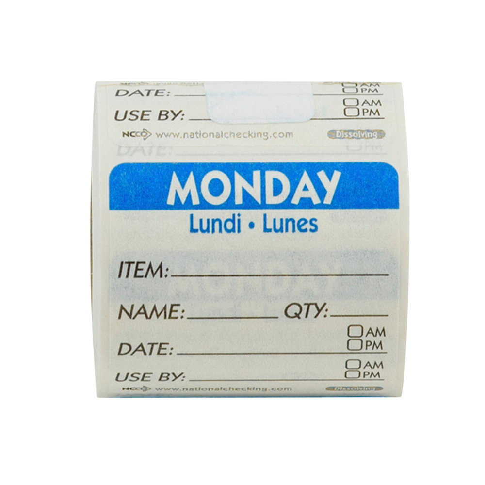 Wholesale Ncco Case Labels Monday 2X2- Bulk