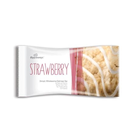 Wholesale Appleways Case Whole Grain Strawberry Oatmeal Bar- Bulk