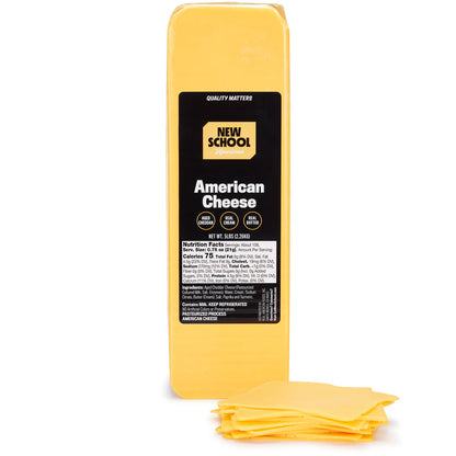Wholesale New School American Feather-Shredded American Cheese 5lb- Bulk