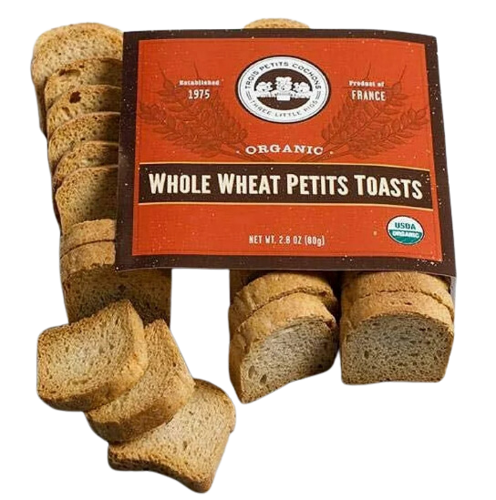 Wholesale Les Trois Org Wholewheat Mini Toast- Bulk