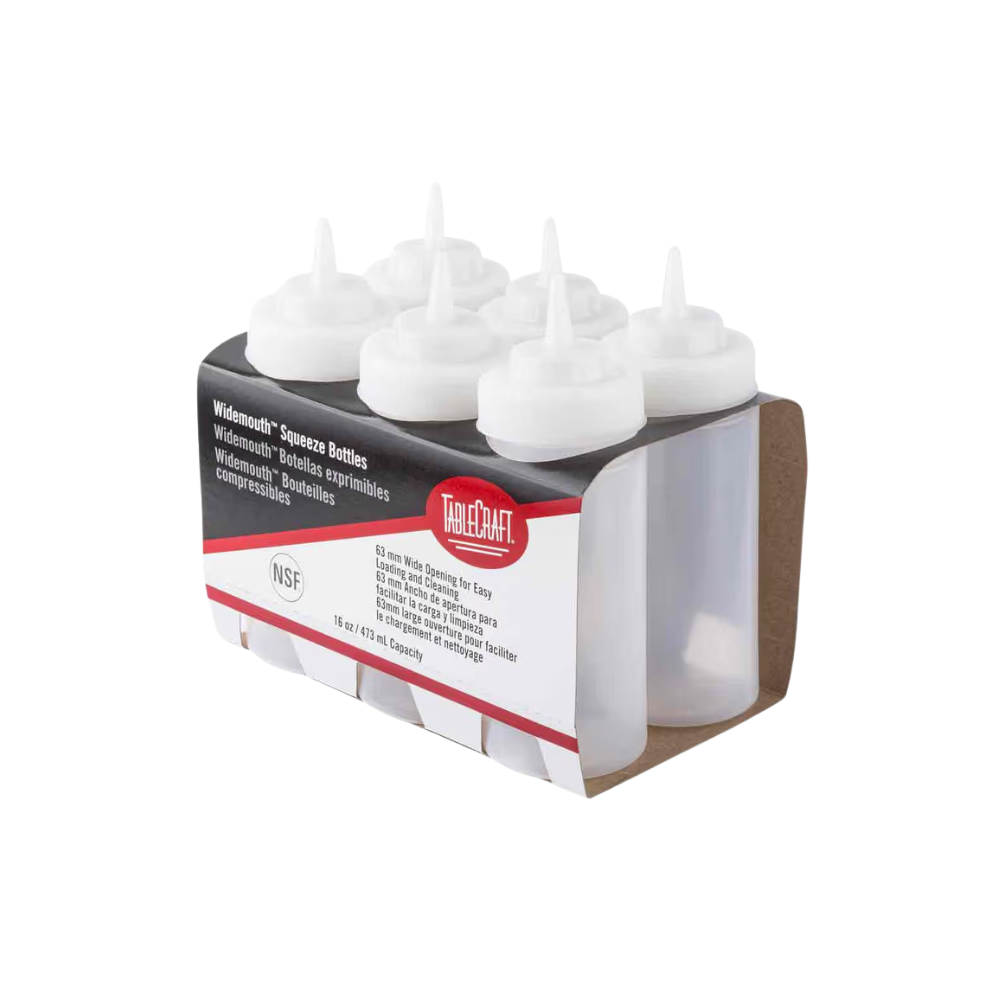 Wholesale BoxNCase Case 16Oz Wide Mouth Squeeze Bottle- Bulk