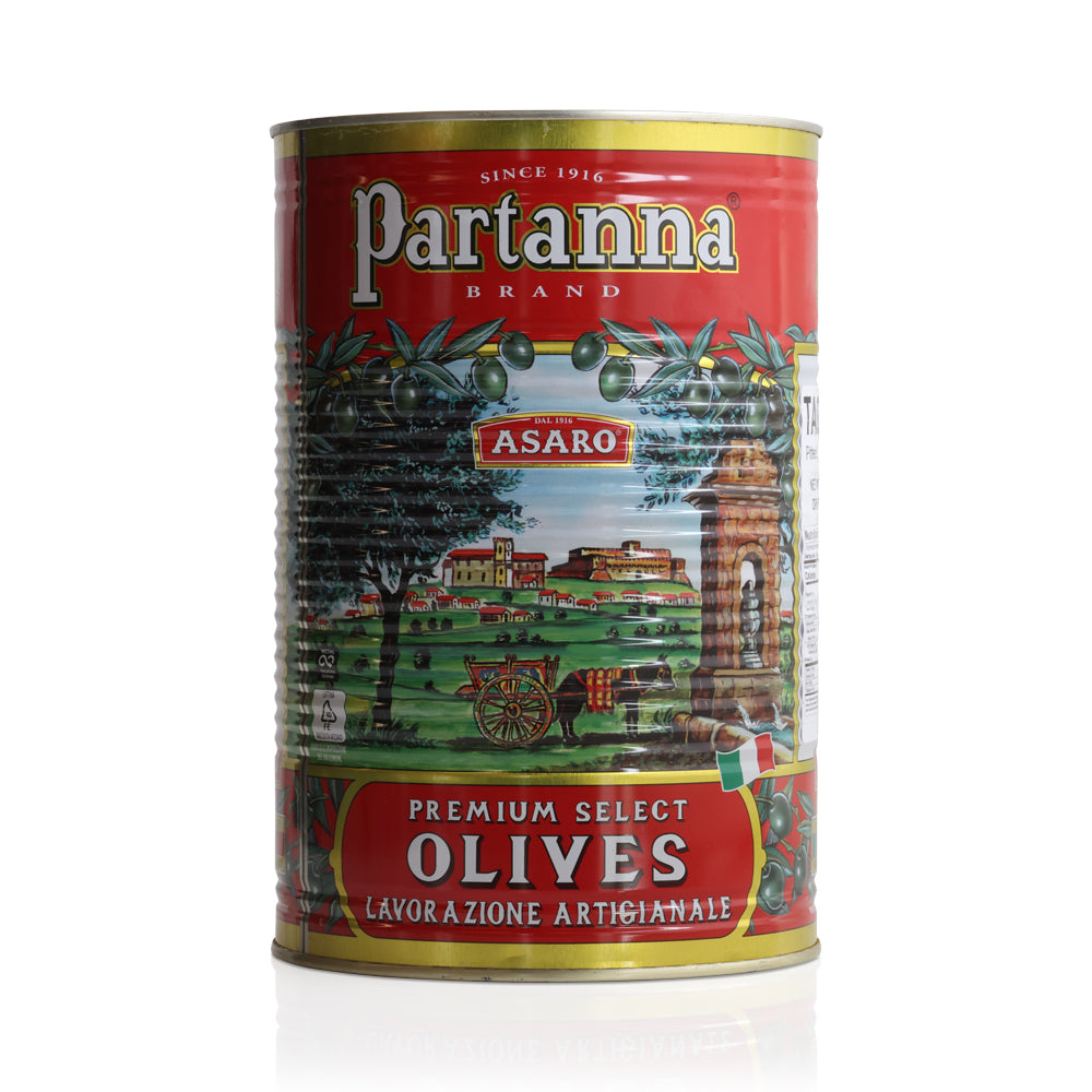 Wholesale Partanna Pitted Taggiasca Ligurian Black Olives | 5.07 lb- Bulk