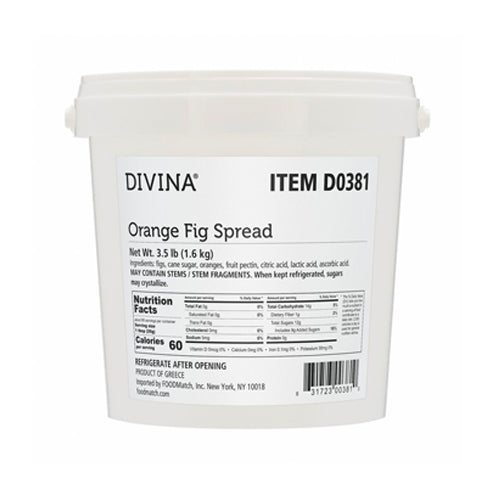 Wholesale Divina Orange Fig Spread 3.5lb- Bulk