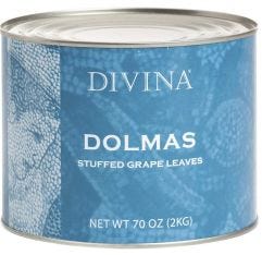 Wholesale Divina Stuffed Grapeleaf Dolmas 70 Count Gluten Free 4.4 Lb- Bulk