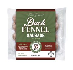 Wholesale Brooklyn Cured Duck Fennel Sausage 10 Oz- Bulk