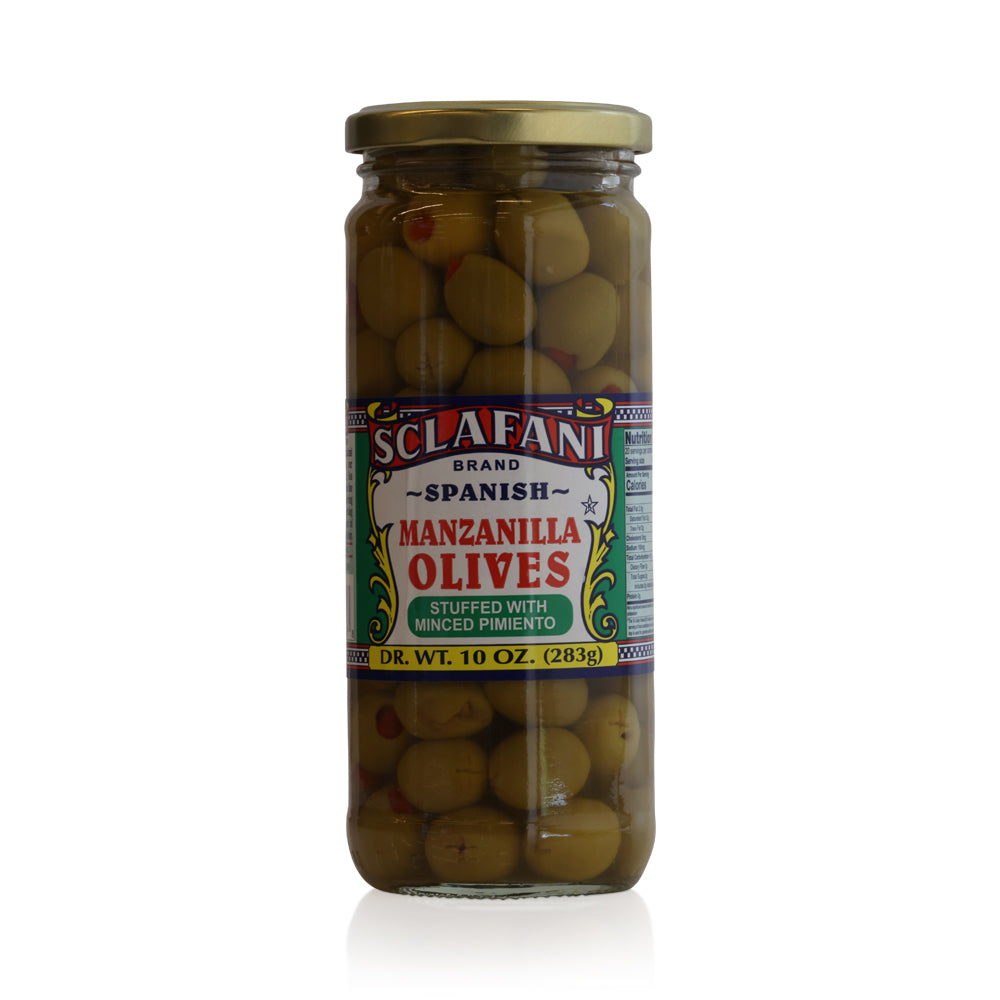 Wholesale Sclafani Case Stuffed Manzanilla Olives- Bulk