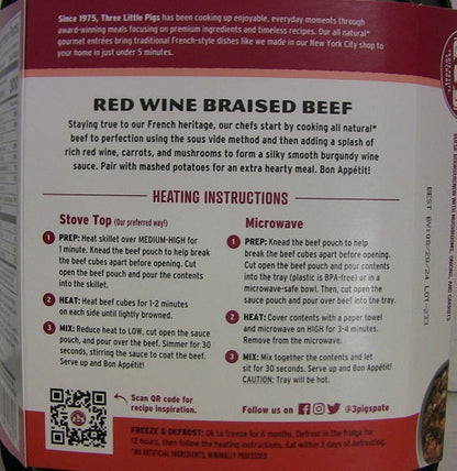 Wholesale Les Trois Gour Meal Redwine/Beef X.- Bulk