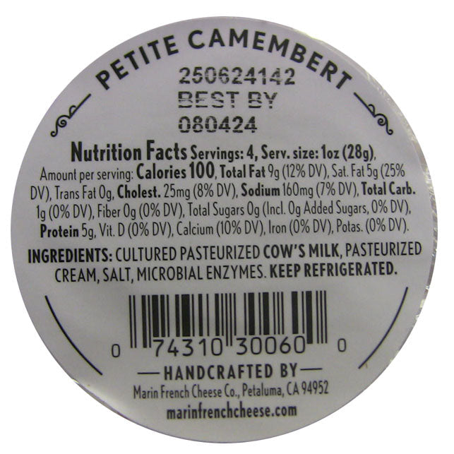 Wholesale Marin French Petit Camembert- Bulk