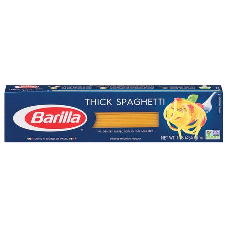 Wholesale Barilla Case Thick Spaghetti Pasta- Bulk